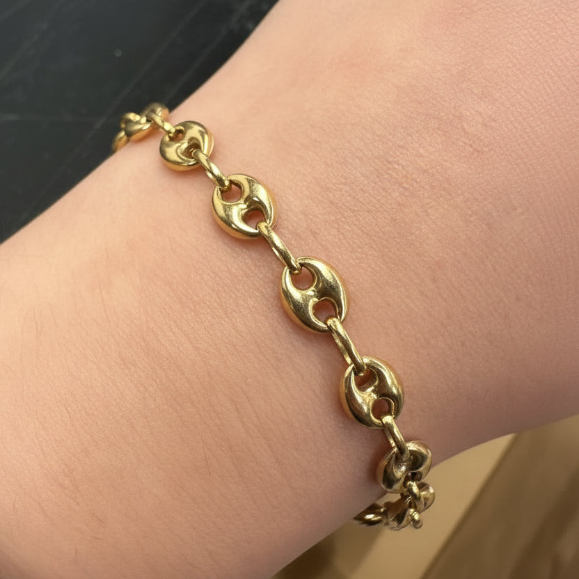 Bracelet Gourmette Or 18 K - 7.88 G