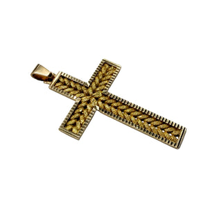 Pendentif Croix en Or Jaune 18k - 6.93 G