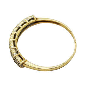 Bague en Or Jaune 18K avec Diamants