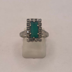 Bague en Or Gris 18K - Taille 52