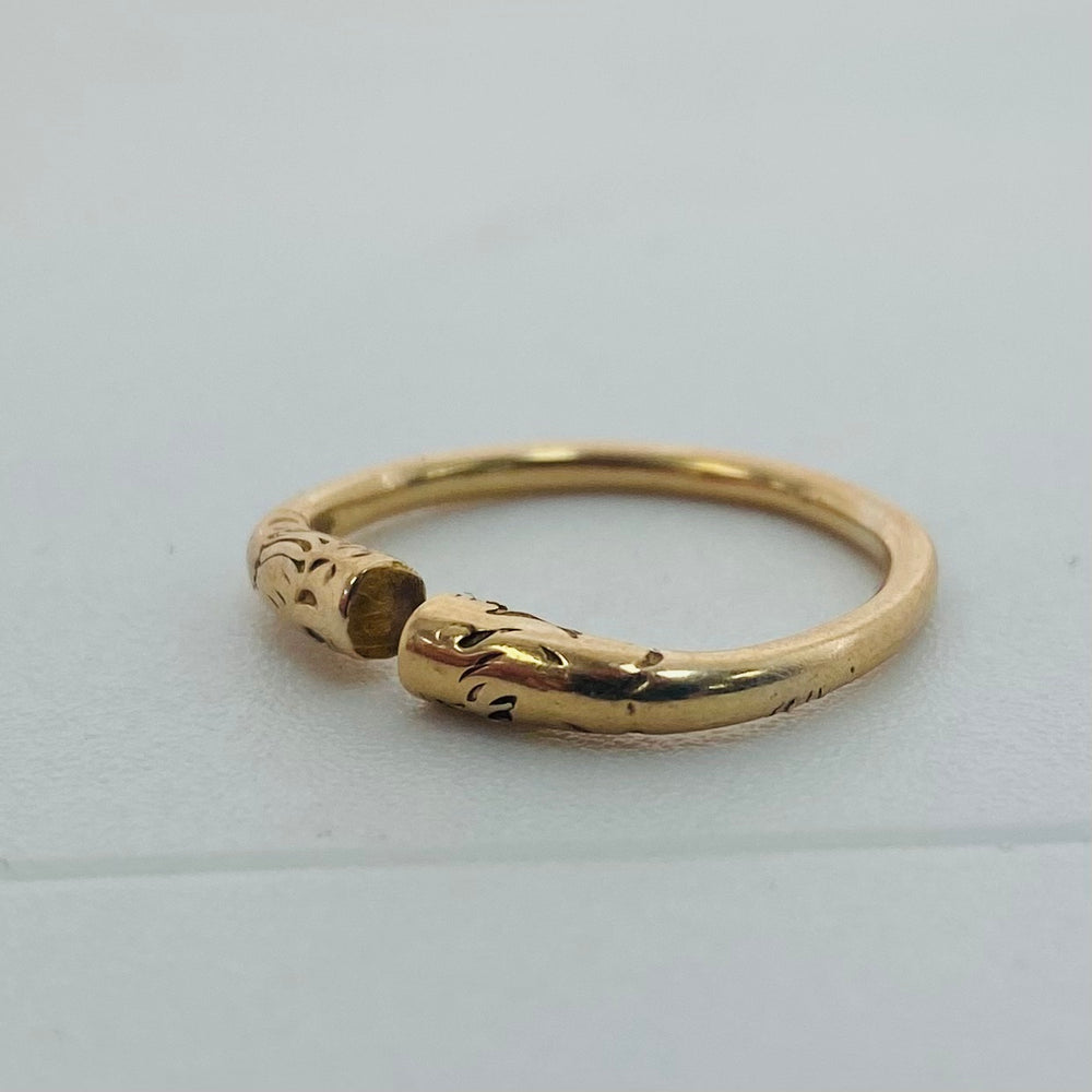Bague jonc en or jaune 18 K – T 50