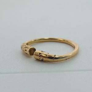 Bague jonc en or jaune 18 K – T 50