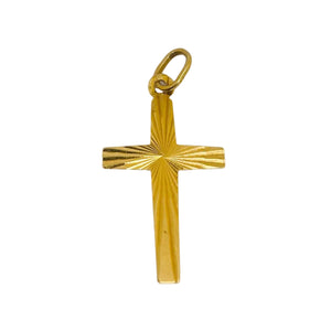 Pendentif Croix Or Jaune 750/1000 18 Carat