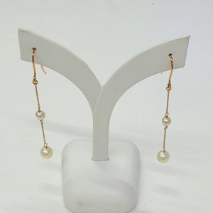 Boucles d'oreilles pendantes en Or jaune 18K