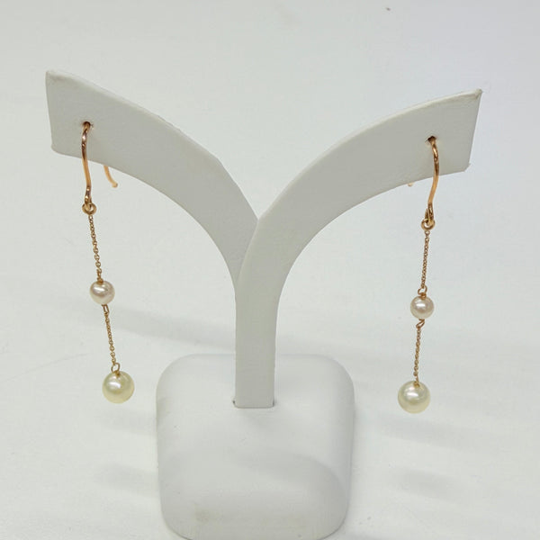 Boucles d'oreilles pendantes en Or jaune 18K