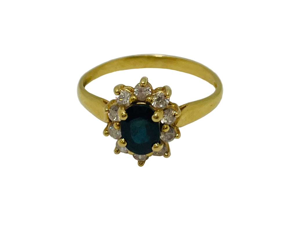 Bague Marguerite Or Jaune 18 K - Taille 59 - 2.40 G