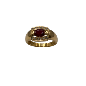Bague en Or Jaune 18k Taille-56
