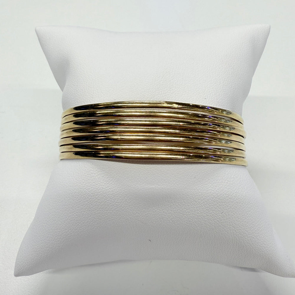 Bracelet Semainier en Or Jaune 18k - 35.05 Grs