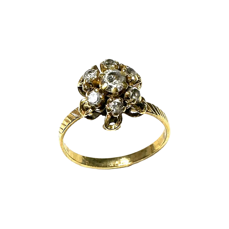 Bague en Or Jaune avec Oxyde de Zirconium