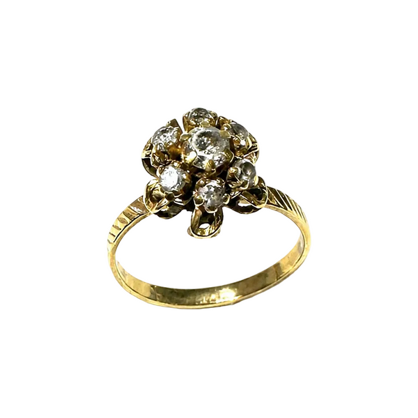 Bague en Or Jaune avec Oxyde de Zirconium