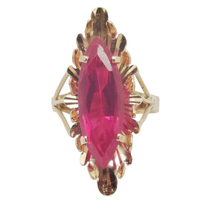 Bague Marquise Or Jaune 18K - 4.33 G