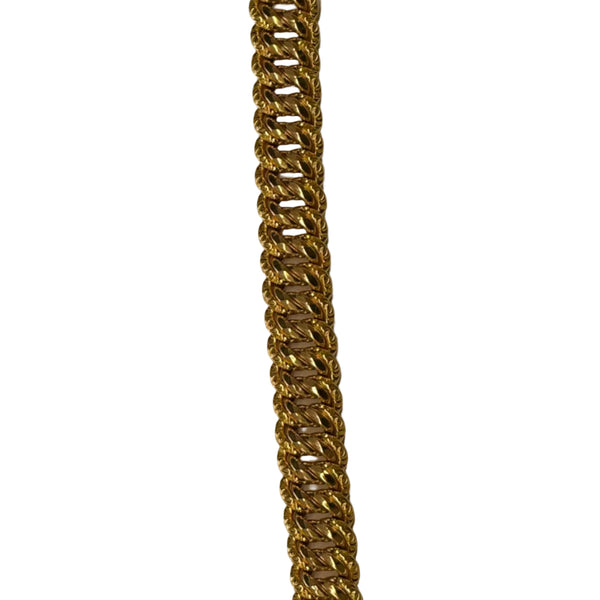 Bracelet en Or Jaune Maille Américaine 18K