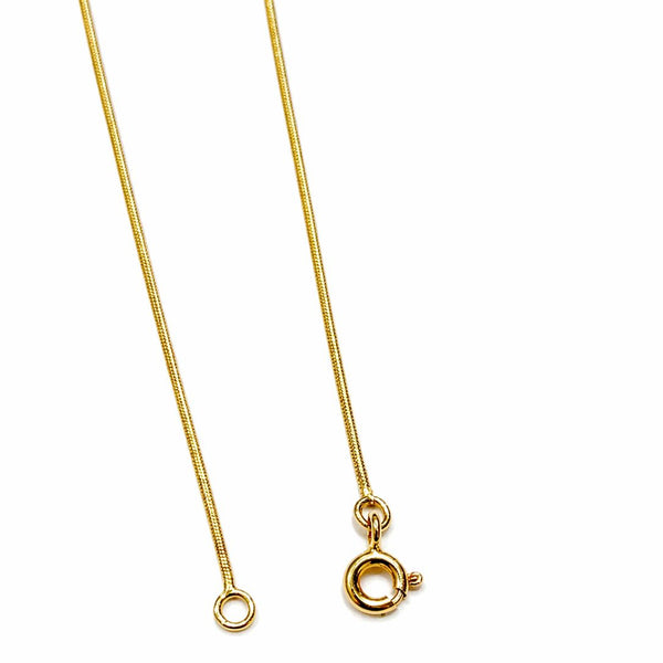 Collier serpent en or jaune 18k - 42.5cm - 4.07gr