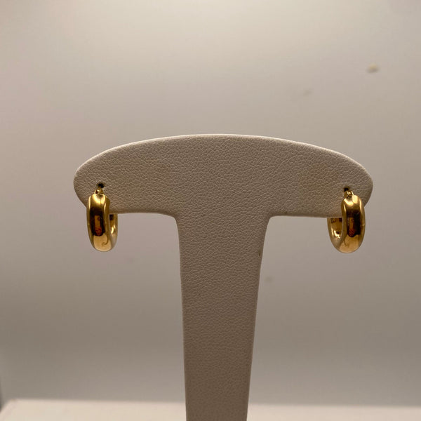 Boucles d'oreilles créoles en or jaune 18K - 1.74G