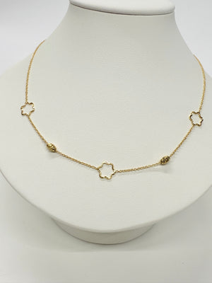 Collier Ras du Cou Or Jaune 18k Forçat Lg 46cm
