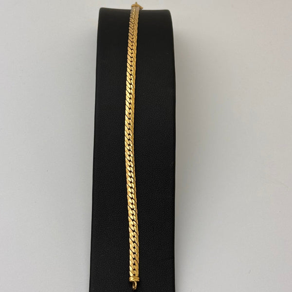 Bracelet Anglaise Or Jaune 18K 6.50g