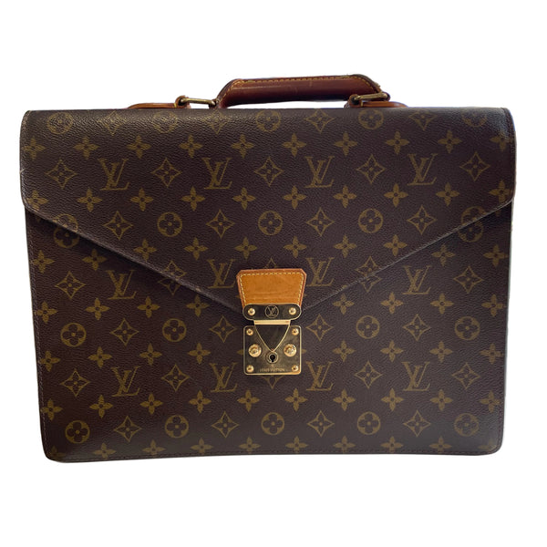 Louis Vuitton Mallette Maron Vintage Toile Monogramme
