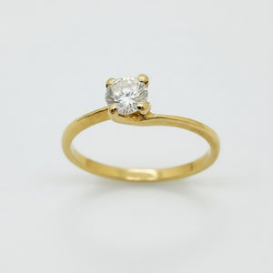Bague en Or Jaune 18K - Taille 50