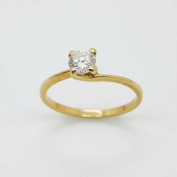 Bague en Or Jaune 18K - Taille 50