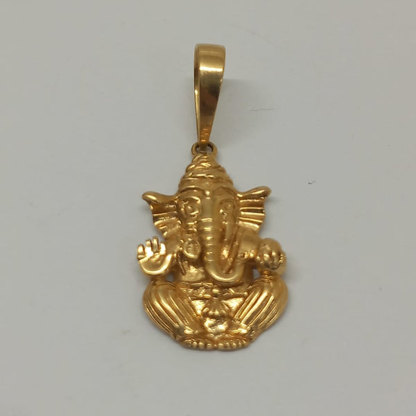 Pendentif Ganesh en Or jaune 18K - 2.52g