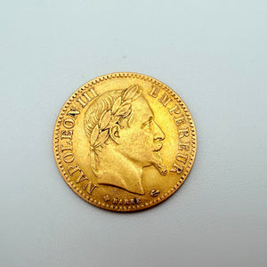 Pièce 10 Francs Napoléon en Or Jaune 20 K