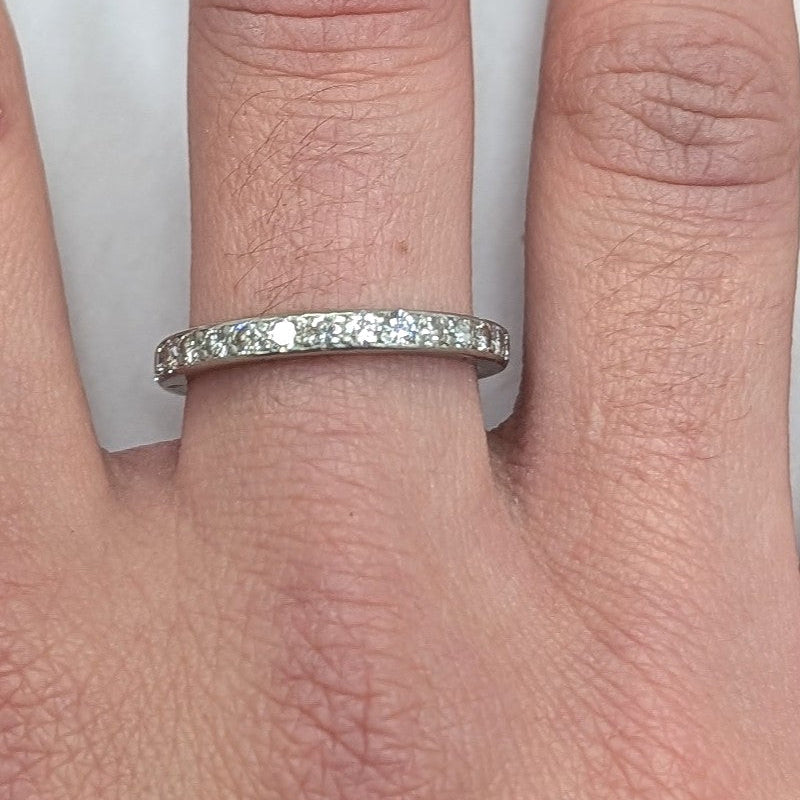 Bague Platine - Taille 54 - 3.58 G