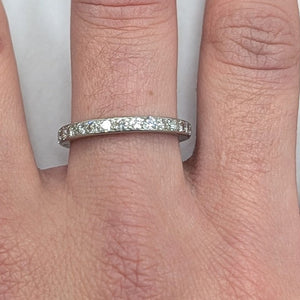 Bague Platine - Taille 54 - 3.58 G