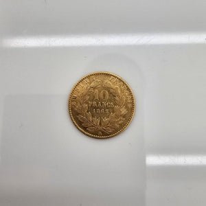 Pièce Rare 10 Francs Napoléon en Or jaune 22K - 3.19G