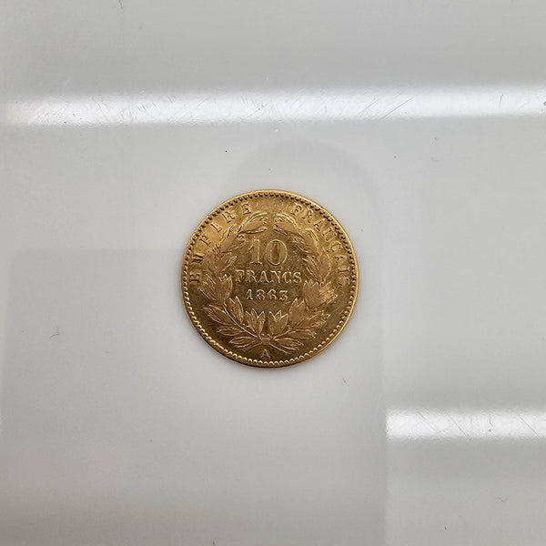 Pièce Rare 10 Francs Napoléon en Or jaune 22K - 3.19G