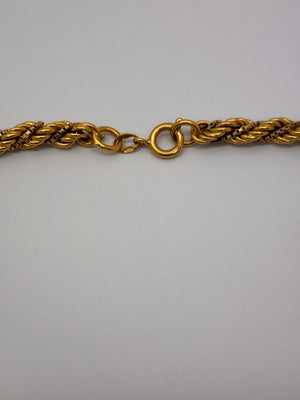 Collier Princesse 18 carats, en or jaune et blanc