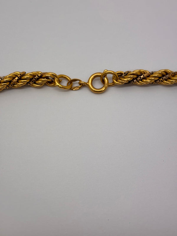 Collier Princesse 18 carats, en or jaune et blanc