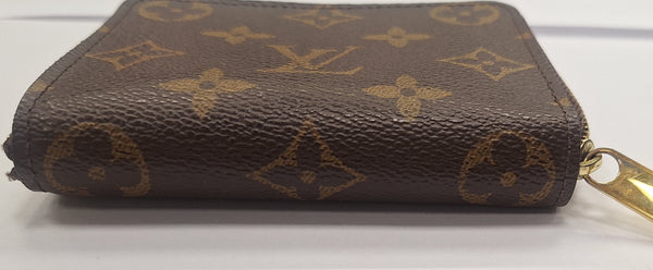 Porte-monnaie Louis Vuitton Zippy en toile monogramme marron