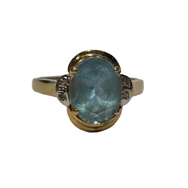 Superbe Bague Or Jaune 750 avec Diamants