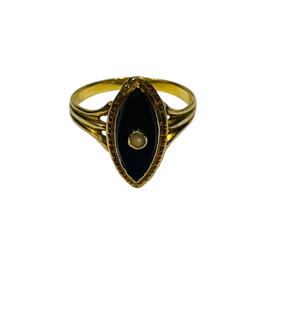 Bague en or jaune 18K - 2.91 Grs - Taille 57