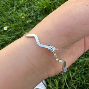 Bracelet Jonc en Or Blanc 18 K - 5.51 G