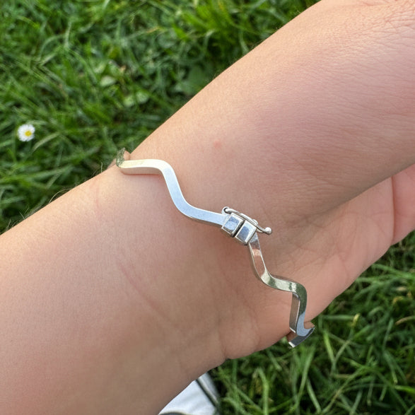 Bracelet Jonc en Or Blanc 18 K - 5.51 G