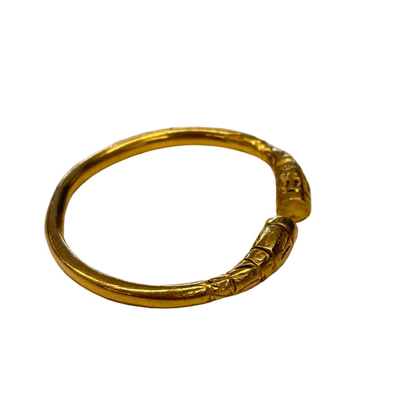 Bague jonc en or jaune 18k - Taille 66