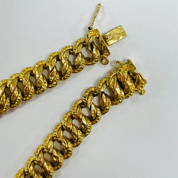 Bracelet en maille américaine en Or Jaune 18K - 9.70G
