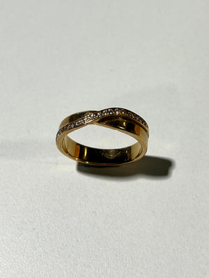 Bague en Or Jaune 18k - 4.25 Grs - Taille 51