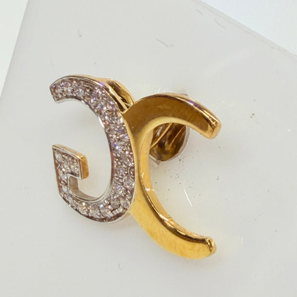 Pendentif en Or Jaune 18k en diamants