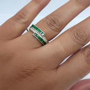 Bague 2 Ors 18 K - Taille 56 - 3.42 G