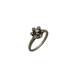Bague Marguerite Or Blanc 18K - 2.66G Diamants