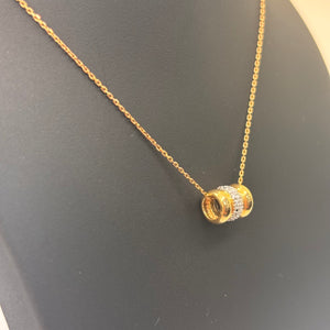 Pendentif en Or Jaune et Blanc 18K 1.93 Grs