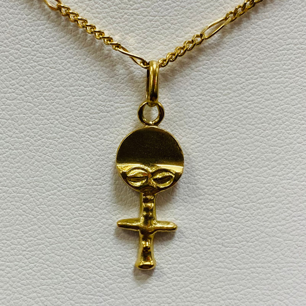 Pendentif Symbole Femme en Or Jaune 18K