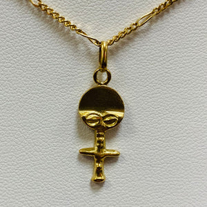 Pendentif Symbole Femme en Or Jaune 18K