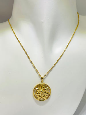 Pendentif Soleil en Or 18 K - 1.75 G