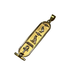 Pendentif Egyptien Or Jaune Symboles 18k - 3.44 G