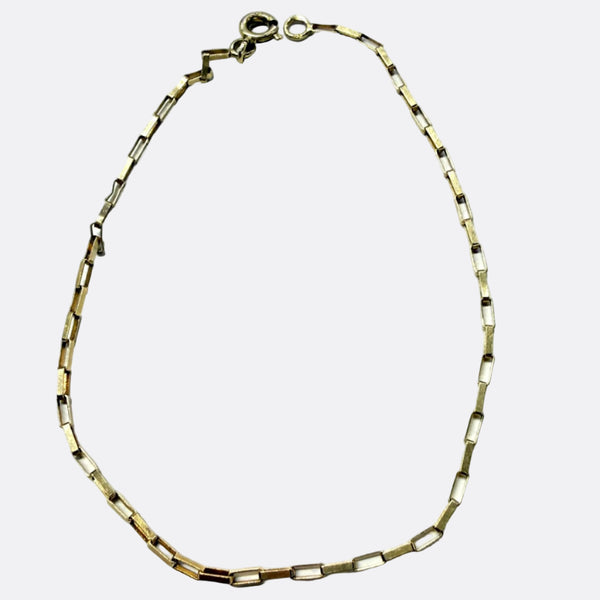 Bracelet Maille Forçat en Or Jaune 18k - 1.40Gr - 18cm