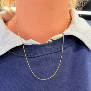 Collier Chaîne en Or Jaune 18k Maille Forçat