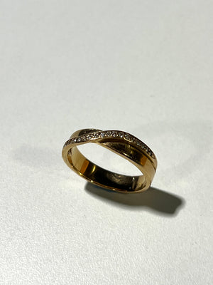 Bague en Or Jaune 18k - 4.25 Grs - Taille 51